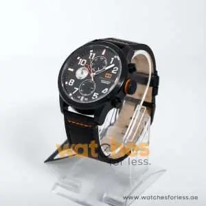 Tommy Hilfiger Men’s Quartz Black Leather Strap Black Dial 46mm Watch 1791136 UAE DUBAI AJMAN SHARJAH ABU DHABI RAS AL KHAIMA UMM UL QUWAIN ALAIN FUJAIRAH