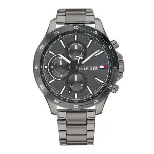 Tommy Hilfiger Men’s Quartz Stainless Steel Gray Dial 46mm Watch 1791719 UAE DUBAI AJMAN SHARJAH ABU DHABI RAS AL KHAIMA UMM UL QUWAIN ALAIN FUJAIRAH