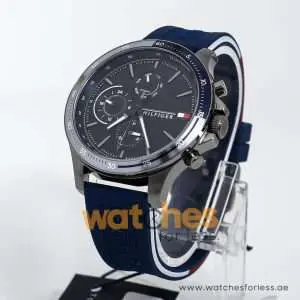 Tommy Hilfiger Men’s Quartz Silicone Strap Blue Dial 46mm Watch 1791721 UAE DUBAI AJMAN SHARJAH ABU DHABI RAS AL KHAIMA UMM UL QUWAIN ALAIN FUJAIRAH