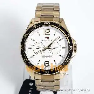 Tommy Hilfiger Men’s Quartz Stainless Steel Silver Dial 46mm Watch 1791365 UAE DUBAI AJMAN SHARJAH ABU DHABI RAS AL KHAIMA UMM UL QUWAIN ALAIN FUJAIRAH