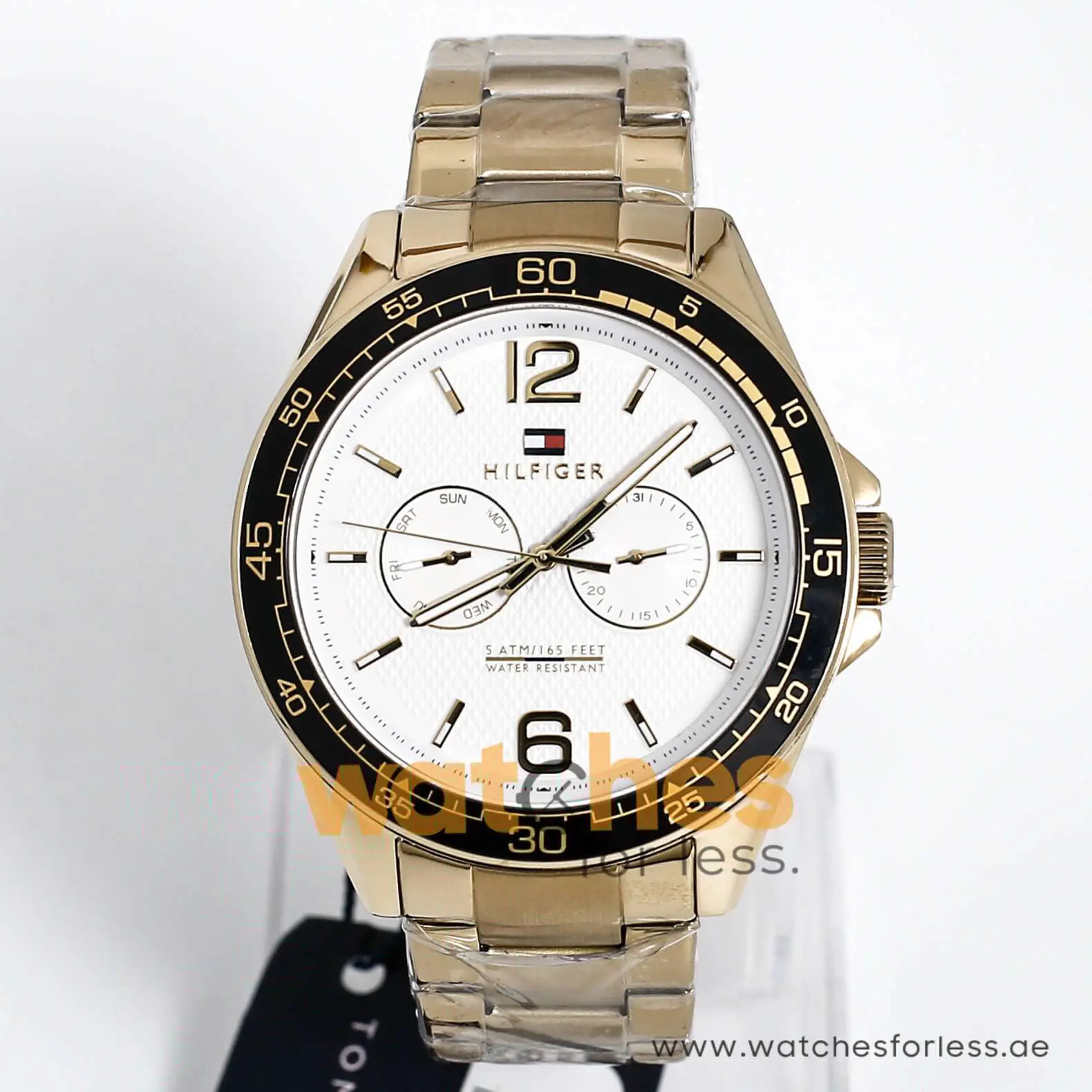 Tommy Hilfiger Men’s Quartz Stainless Steel Silver Dial 46mm Watch 1791365 UAE DUBAI AJMAN SHARJAH ABU DHABI RAS AL KHAIMA UMM UL QUWAIN ALAIN FUJAIRAH