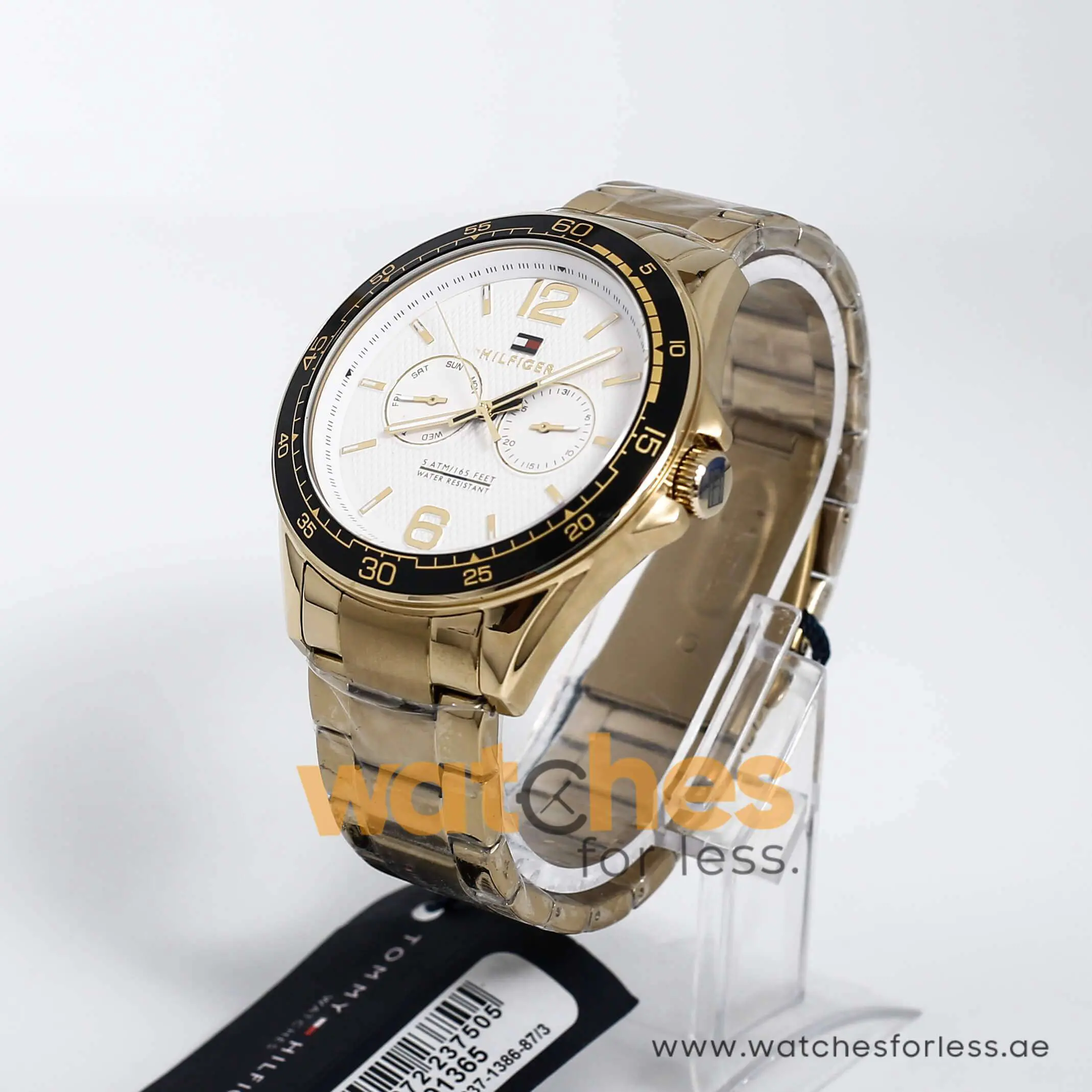 Tommy Hilfiger Men’s Quartz Stainless Steel Silver Dial 46mm Watch 1791365 UAE DUBAI AJMAN SHARJAH ABU DHABI RAS AL KHAIMA UMM UL QUWAIN ALAIN FUJAIRAH