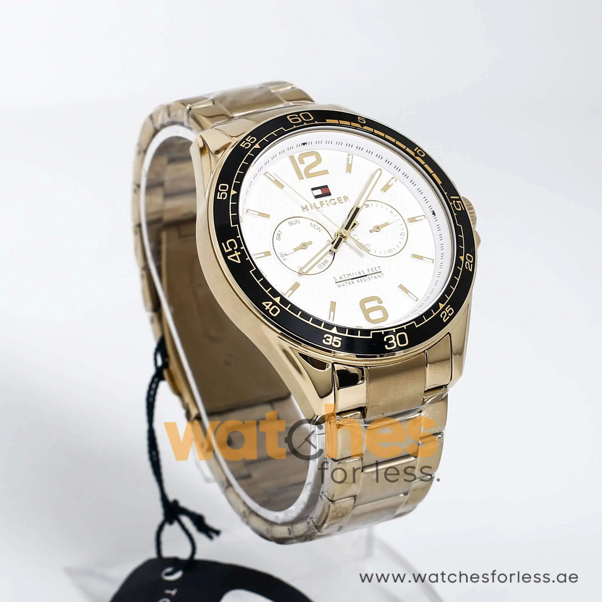 Tommy Hilfiger Men’s Quartz Stainless Steel Silver Dial 46mm Watch 1791365 UAE DUBAI AJMAN SHARJAH ABU DHABI RAS AL KHAIMA UMM UL QUWAIN ALAIN FUJAIRAH
