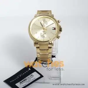 Tommy Hilfiger Men’s Quartz Stainless Steel Gold Dial 44mm Watch 1710415 UAE DUBAI AJMAN SHARJAH ABU DHABI RAS AL KHAIMA UMM UL QUWAIN ALAIN FUJAIRAH