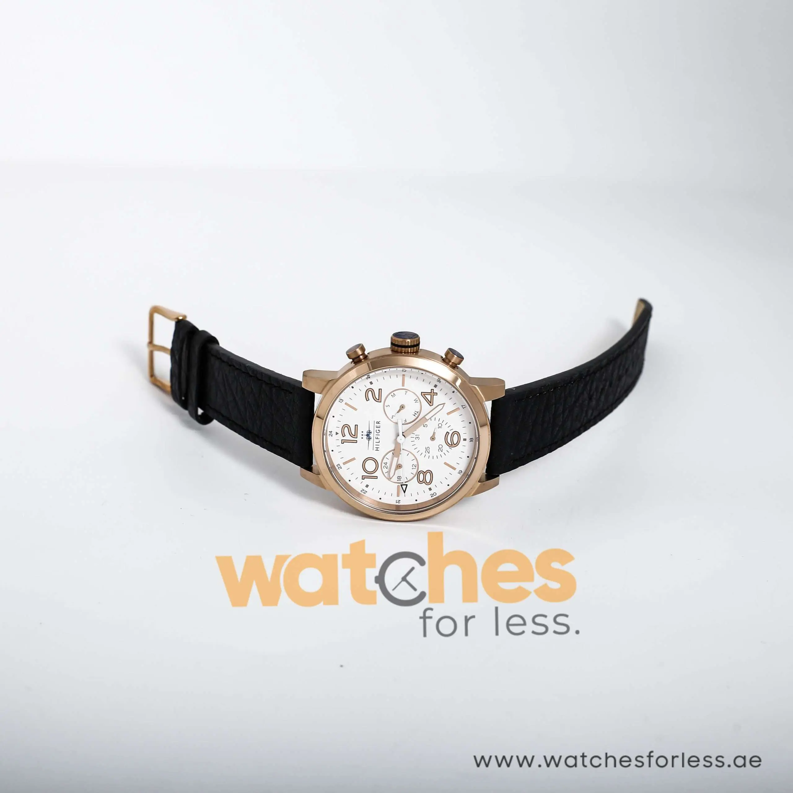 Tommy Hilfiger Men’s Quartz Leather Strap White Dial 46mm Watch 1791236 UAE DUBAI AJMAN SHARJAH ABU DHABI RAS AL KHAIMA UMM UL QUWAIN ALAIN FUJAIRAH