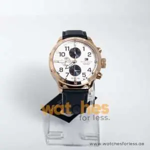 Tommy Hilfiger Men’s Quartz Blue Leather Strap White Dial 46mm Watch 1791139 UAE DUBAI AJMAN SHARJAH ABU DHABI RAS AL KHAIMA UMM UL QUWAIN ALAIN FUJAIRAH