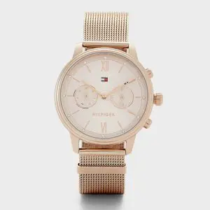 Tommy Hilfiger Women’s Quartz Stainless Steel Rose Gold Dial 38mm Watch 1782303 UAE DUBAI AJMAN SHARJAH ABU DHABI RAS AL KHAIMA UMM UL QUWAIN ALAIN FUJAIRAH
