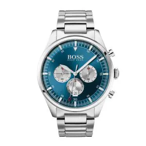 Hugo Boss Men’s Chronograph Quartz Stainless Steel Blue Dial 44mm Watch 1513713 UAE DUBAI AJMAN SHARJAH ABU DHABI RAS AL KHAIMA UMM UL QUWAIN ALAIN FUJAIRAH