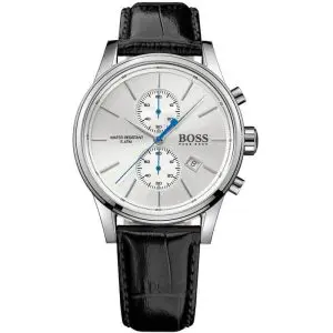 Hugo Boss Men’s Quartz Leather Strap Silver Dial 41mm Watch 1513282 UAE DUBAI AJMAN SHARJAH ABU DHABI RAS AL KHAIMA UMM UL QUWAIN ALAIN FUJAIRAH