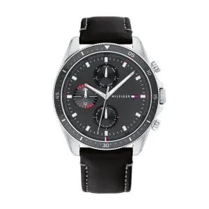 Tommy Hilfiger Men’s Quartz Leather Strap Grey Dial 44mm Watch 1791838 UAE DUBAI AJMAN SHARJAH ABU DHABI RAS AL KHAIMA UMM UL QUWAIN ALAIN FUJAIRAH