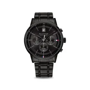 Tommy Hilfiger Men’s Quartz Stainless Steel Black Dial 44mm Watch 1791695 UAE DUBAI AJMAN SHARJAH ABU DHABI RAS AL KHAIMA UMM UL QUWAIN ALAIN FUJAIRAH