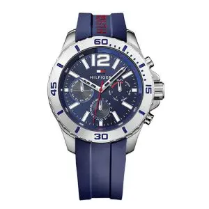 Tommy Hilfiger Men’s Quartz Blue Silicone Strap Blue Dial 46mm Watch 1791142 UAE DUBAI AJMAN SHARJAH ABU DHABI RAS AL KHAIMA UMM UL QUWAIN ALAIN FUJAIRAH