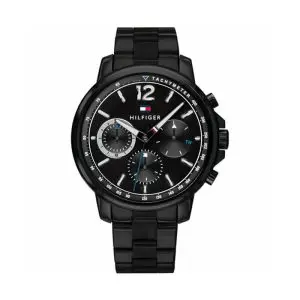 Tommy Hilfiger Men’s Quartz Stainless Steel Black Dial 44mm Watch 1791529 UAE DUBAI AJMAN SHARJAH ABU DHABI RAS AL KHAIMA UMM UL QUWAIN ALAIN FUJAIRAH