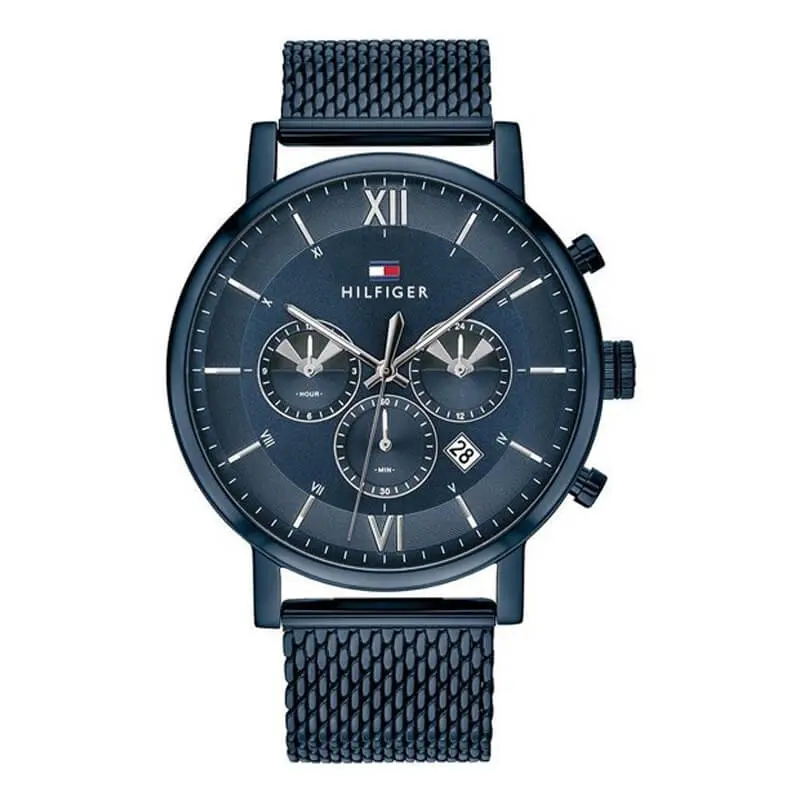 Tommy Hilfiger Men’s Quartz Stainless Steel Blue Dial 44mm Watch 1710397 UAE DUBAI AJMAN SHARJAH ABU DHABI RAS AL KHAIMA UMM UL QUWAIN ALAIN FUJAIRAH