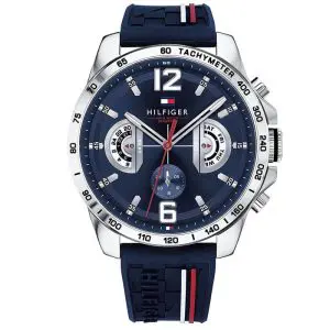 Tommy Hilfiger Men’s Quartz Blue Silicone Strap Blue Dial 46mm Watch 1791476 UAE DUBAI AJMAN SHARJAH ABU DHABI RAS AL KHAIMA UMM UL QUWAIN ALAIN FUJAIRAH