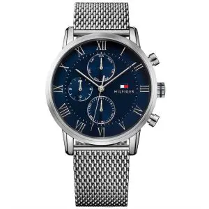 Tommy Hilfiger Men’s Quartz Stainless Steel Blue Dial 44mm Watch 1791398 UAE DUBAI AJMAN SHARJAH ABU DHABI RAS AL KHAIMA UMM UL QUWAIN ALAIN FUJAIRAH