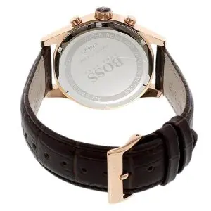 Hugo Boss Men’s Chronograph Quartz Leather Strap Grey Dial 41mm Watch 1513281 UAE DUBAI AJMAN SHARJAH ABU DHABI RAS AL KHAIMA UMM UL QUWAIN ALAIN FUJAIRAH