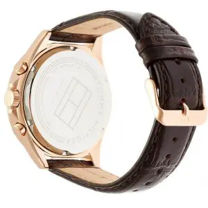 Tommy Hilfiger Men’s Quartz Leather Strap Silver Dial 46mm Watch 1791118 UAE DUBAI AJMAN SHARJAH ABU DHABI RAS AL KHAIMA UMM UL QUWAIN ALAIN FUJAIRAH