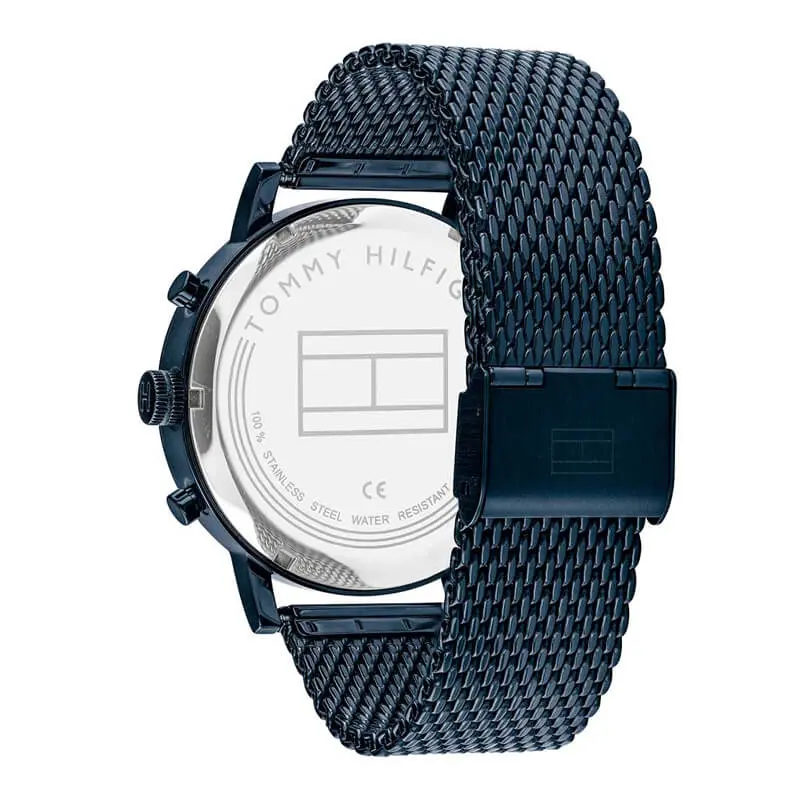 Tommy Hilfiger Men’s Quartz Stainless Steel Blue Dial 44mm Watch 1710397 UAE DUBAI AJMAN SHARJAH ABU DHABI RAS AL KHAIMA UMM UL QUWAIN ALAIN FUJAIRAH