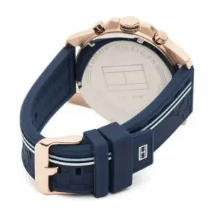 Tommy Hilfiger Men’s Quartz Blue Silicone Strap Blue Dial 46mm Watch 1791474 UAE DUBAI AJMAN SHARJAH ABU DHABI RAS AL KHAIMA UMM UL QUWAIN ALAIN FUJAIRAH