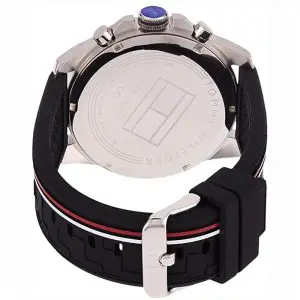 Tommy Hilfiger Men’s Quartz Silicone Strap Black Dial 46mm Watch 1791473 UAE DUBAI AJMAN SHARJAH ABU DHABI RAS AL KHAIMA UMM UL QUWAIN ALAIN FUJAIRAH