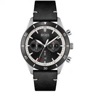 Hugo Boss Men’s Quartz Leather Strap Black Dial 44mm Watch 1513864 UAE DUBAI AJMAN SHARJAH ABU DHABI RAS AL KHAIMA UMM UL QUWAIN ALAIN FUJAIRAH