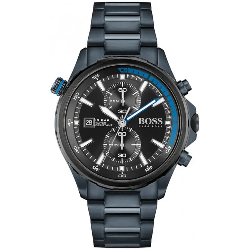 Hugo Boss Men’s Quartz Stainless Steel Black Dial 46mm Watch 1513824 UAE DUBAI AJMAN SHARJAH ABU DHABI RAS AL KHAIMA UMM UL QUWAIN ALAIN FUJAIRAH