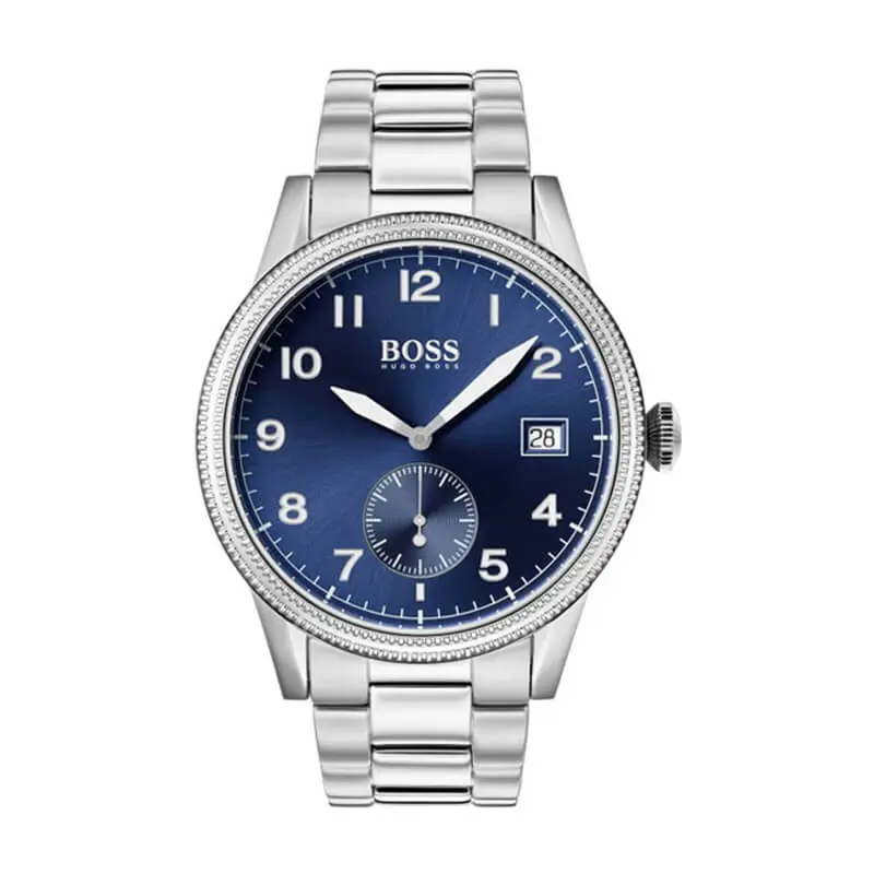 Hugo Boss Men’s Quartz Stainless Steel Blue Dial 44mm Watch 1513707 UAE DUBAI AJMAN SHARJAH ABU DHABI RAS AL KHAIMA UMM UL QUWAIN ALAIN FUJAIRAH
