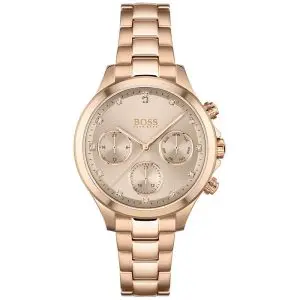 Hugo Boss Women’s Quartz Stainless Steel Rose Gold Dial 38 Watch 1502592 UAE DUBAI AJMAN SHARJAH ABU DHABI RAS AL KHAIMA UMM UL QUWAIN ALAIN FUJAIRAH