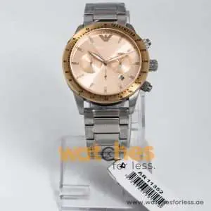 Emporio Armani Men’s Quartz Stainless Steel Beige Dial 43mm Watch AR11352 UAE DUBAI AJMAN SHARJAH ABU DHABI RAS AL KHAIMA UMM UL QUWAIN ALAIN FUJAIRAH