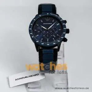 Emporio Armani Men’s Chronograph Quartz Stainless Steel Blue Dial 43mm Watch AR70001 UAE DUBAI AJMAN SHARJAH ABU DHABI RAS AL KHAIMA UMM UL QUWAIN ALAIN FUJAIRAH