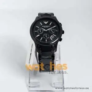 Emporio Armani Men’s Quartz Black Ceramic Black Dial 43mm Watch AR1452 UAE DUBAI AJMAN SHARJAH ABU DHABI RAS AL KHAIMA UMM UL QUWAIN ALAIN FUJAIRAH