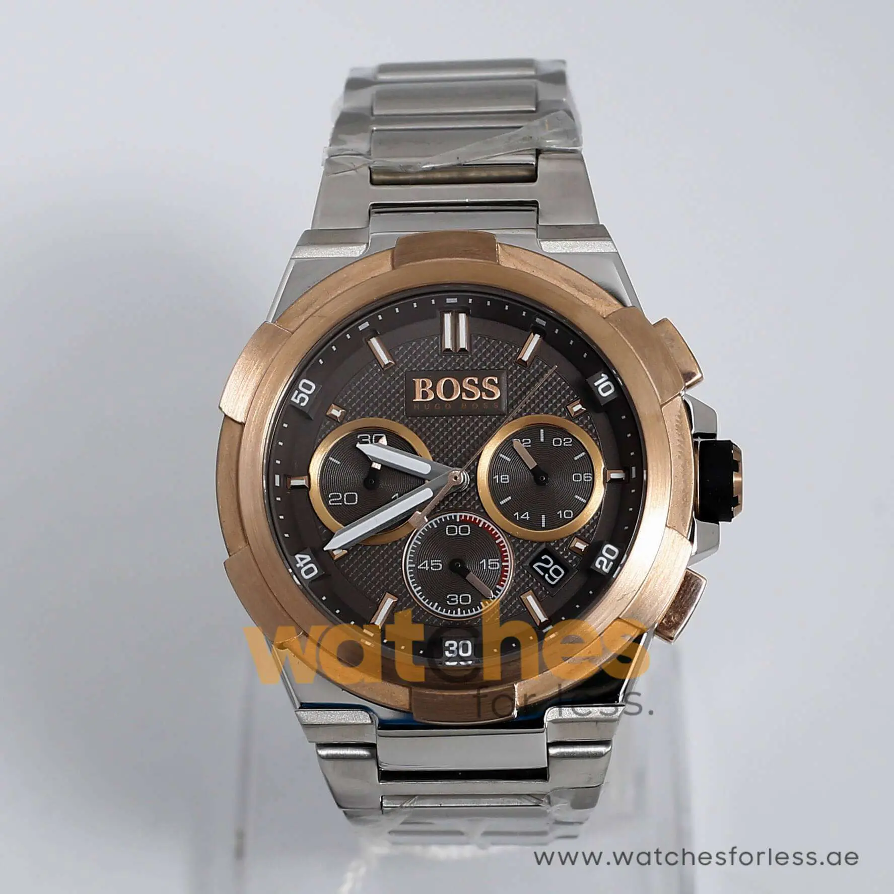Hugo Boss Men’s Chronograph Quartz Stainless Steel Grey Dial 45mm Watch 1513362 UAE DUBAI AJMAN SHARJAH ABU DHABI RAS AL KHAIMA UMM UL QUWAIN ALAIN FUJAIRAH