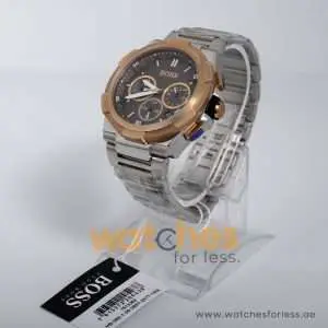 Hugo Boss Men’s Chronograph Quartz Stainless Steel Grey Dial 45mm Watch 1513362 UAE DUBAI AJMAN SHARJAH ABU DHABI RAS AL KHAIMA UMM UL QUWAIN ALAIN FUJAIRAH
