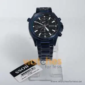 Hugo Boss Men’s Quartz Stainless Steel Black Dial 46mm Watch 1513824 UAE DUBAI AJMAN SHARJAH ABU DHABI RAS AL KHAIMA UMM UL QUWAIN ALAIN FUJAIRAH