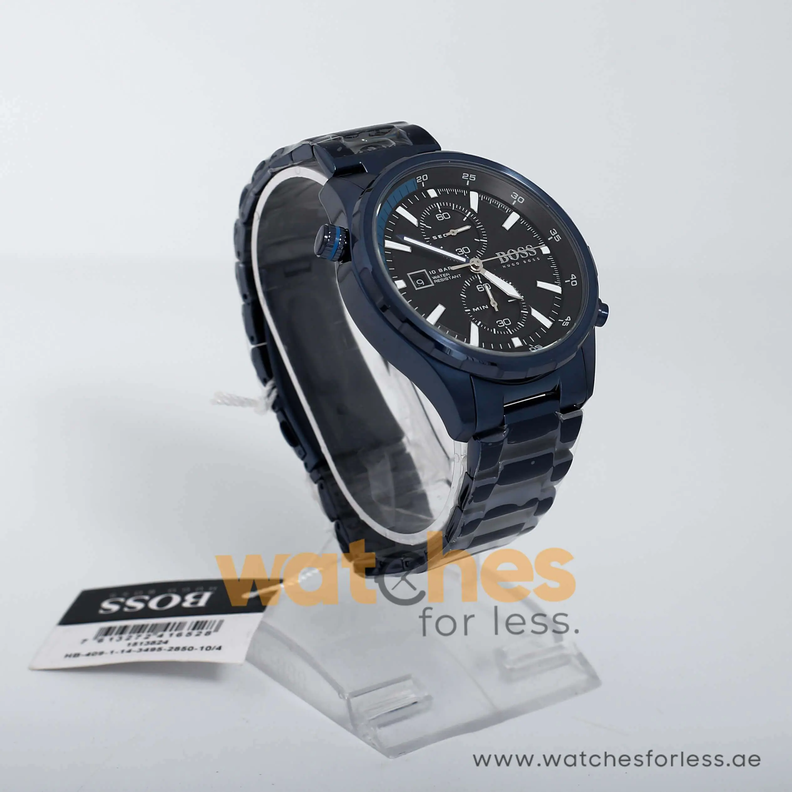 Hugo Boss Men’s Quartz Stainless Steel Black Dial 46mm Watch 1513824 UAE DUBAI AJMAN SHARJAH ABU DHABI RAS AL KHAIMA UMM UL QUWAIN ALAIN FUJAIRAH