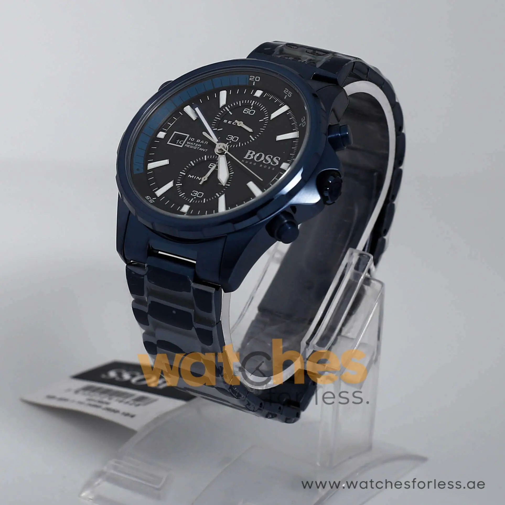 Hugo Boss Men’s Quartz Stainless Steel Black Dial 46mm Watch 1513824 UAE DUBAI AJMAN SHARJAH ABU DHABI RAS AL KHAIMA UMM UL QUWAIN ALAIN FUJAIRAH