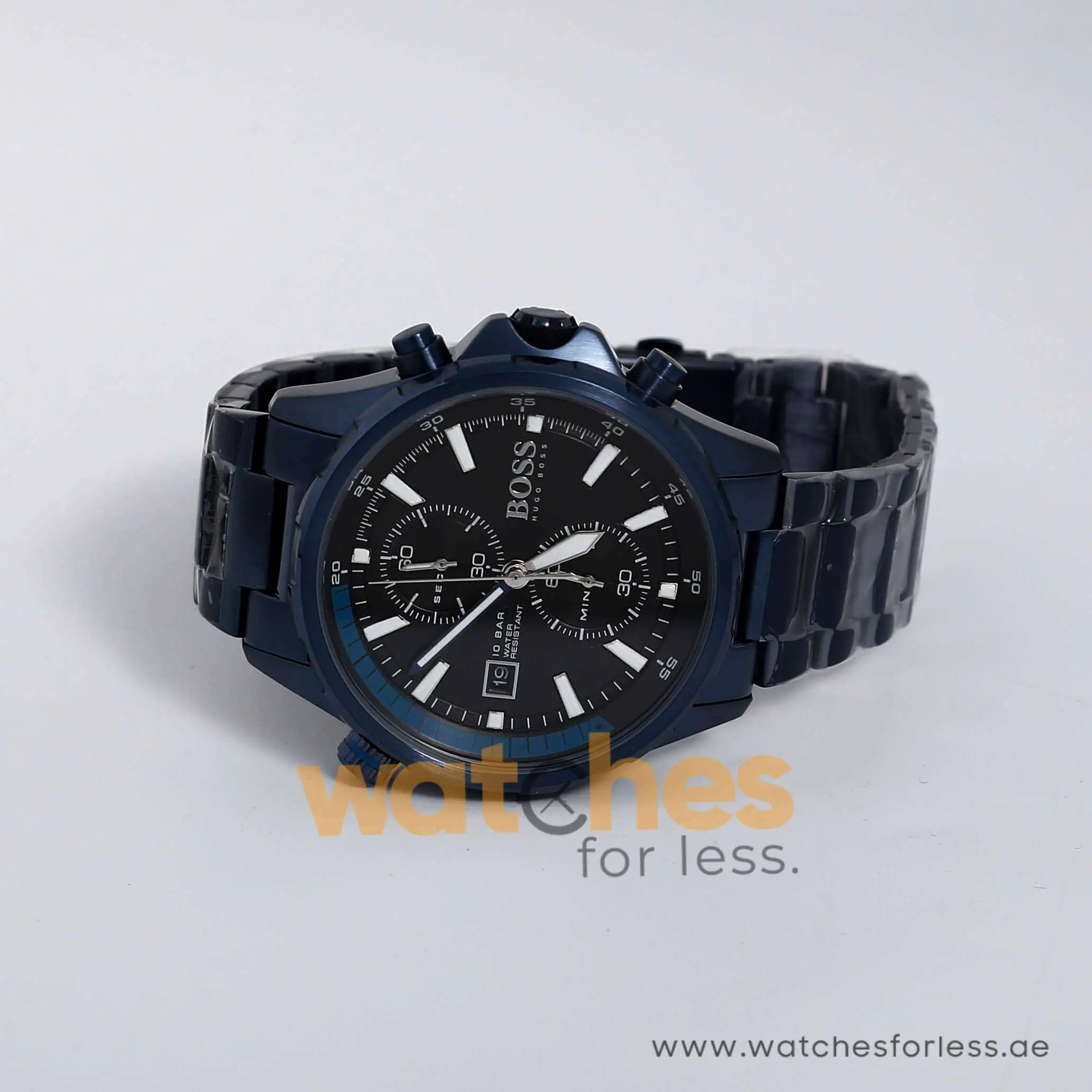 Hugo Boss Men’s Quartz Stainless Steel Black Dial 46mm Watch 1513824 UAE DUBAI AJMAN SHARJAH ABU DHABI RAS AL KHAIMA UMM UL QUWAIN ALAIN FUJAIRAH