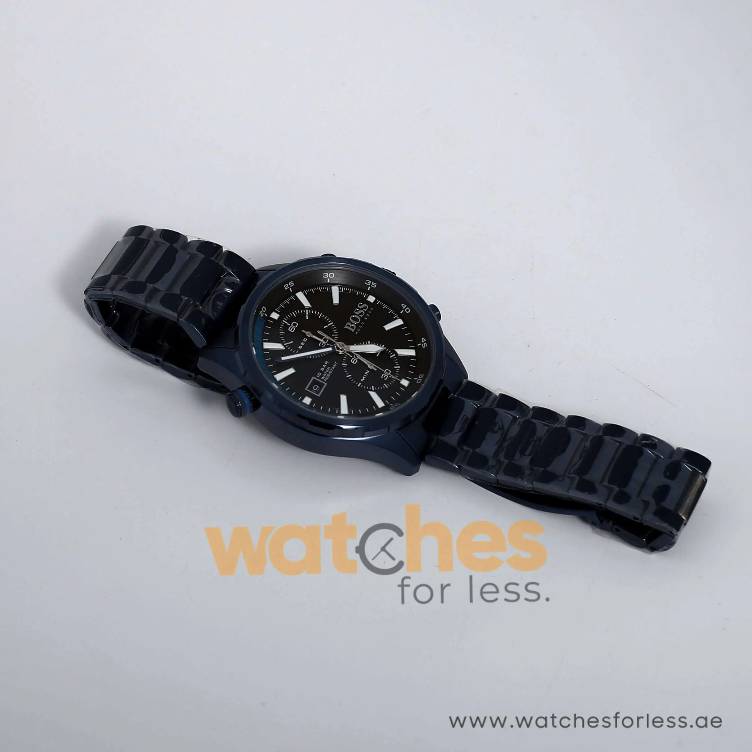 Hugo Boss Men’s Quartz Stainless Steel Black Dial 46mm Watch 1513824 UAE DUBAI AJMAN SHARJAH ABU DHABI RAS AL KHAIMA UMM UL QUWAIN ALAIN FUJAIRAH