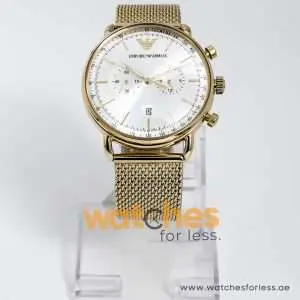 Emporio Armani Men’s Quartz Stainless Steel Beige Dial 43mm Watch AR11315 UAE DUBAI AJMAN SHARJAH ABU DHABI RAS AL KHAIMA UMM UL QUWAIN ALAIN FUJAIRAH