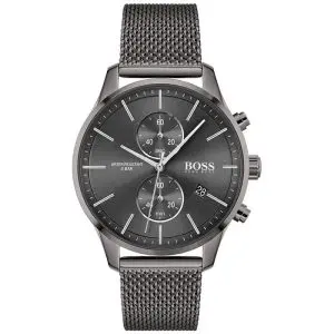 Hugo Boss Men’s Quartz Stainless Steel Grey Dial 42mm Watch 1513870 UAE DUBAI AJMAN SHARJAH ABU DHABI RAS AL KHAIMA UMM UL QUWAIN ALAIN FUJAIRAH
