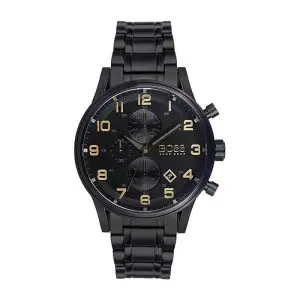 Hugo Boss Men’s Quartz Stainless Steel Black Dial 46mm Watch 1513275 UAE DUBAI AJMAN SHARJAH ABU DHABI RAS AL KHAIMA UMM UL QUWAIN ALAIN FUJAIRAH