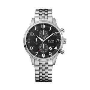 Hugo Boss Men’s Quartz Stainless Steel Black Dial 44mm Watch 1512446 UAE DUBAI AJMAN SHARJAH ABU DHABI RAS AL KHAIMA UMM UL QUWAIN ALAIN FUJAIRAH