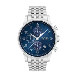 Hugo Boss Men’s Quartz Stainless Steel Blue Dial 44mm Watch 1513498 UAE DUBAI AJMAN SHARJAH ABU DHABI RAS AL KHAIMA UMM UL QUWAIN ALAIN FUJAIRAH