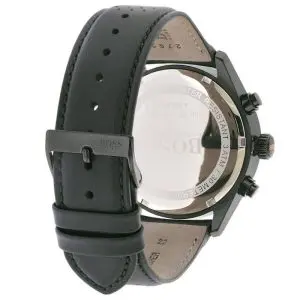 Hugo Boss Men’s Quartz Lather Strap Black Dial 44mm Watch 1513550 UAE DUBAI AJMAN SHARJAH ABU DHABI RAS AL KHAIMA UMM UL QUWAIN ALAIN FUJAIRAH