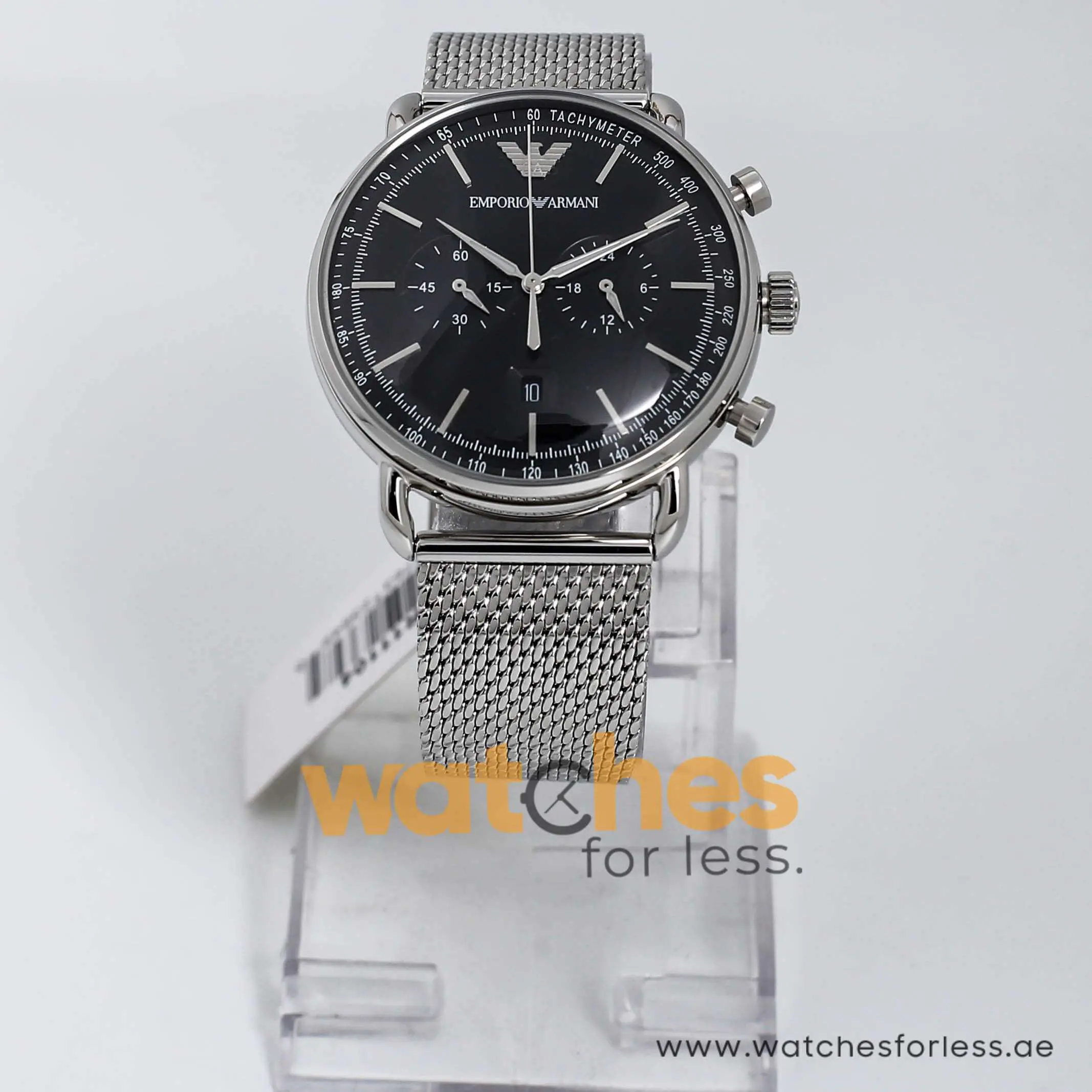 Emporio Armani Men’s Quartz Stainless Steel Black Dial 43mm Watch AR11104 UAE DUBAI AJMAN SHARJAH ABU DHABI RAS AL KHAIMA UMM UL QUWAIN ALAIN FUJAIRAH