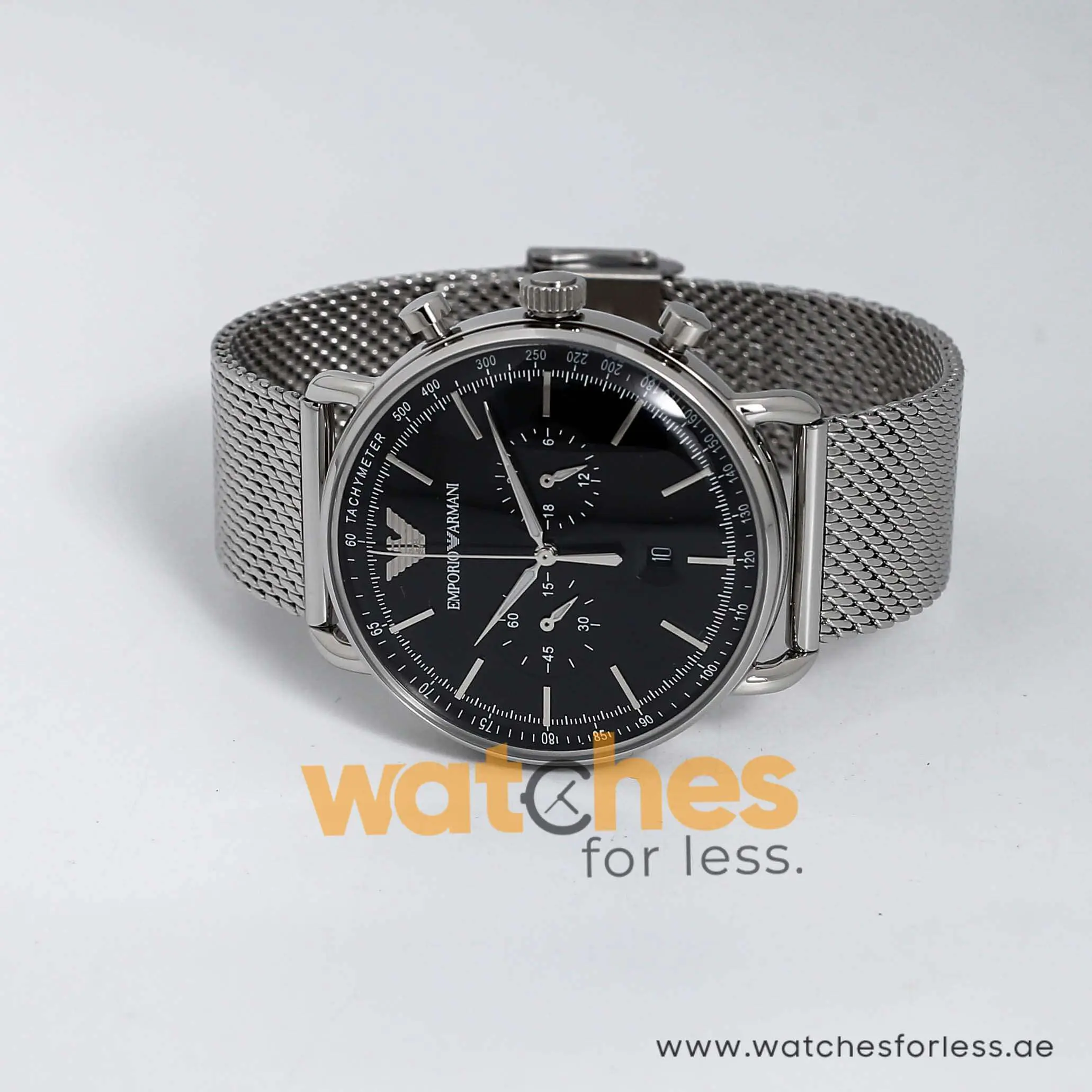 Emporio Armani Men’s Quartz Stainless Steel Black Dial 43mm Watch AR11104 UAE DUBAI AJMAN SHARJAH ABU DHABI RAS AL KHAIMA UMM UL QUWAIN ALAIN FUJAIRAH