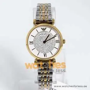 Emporio Armani Women’s Quartz Stainless Steel White Dial 32mm Watch AR8031 UAE DUBAI AJMAN SHARJAH ABU DHABI RAS AL KHAIMA UMM UL QUWAIN ALAIN FUJAIRAH