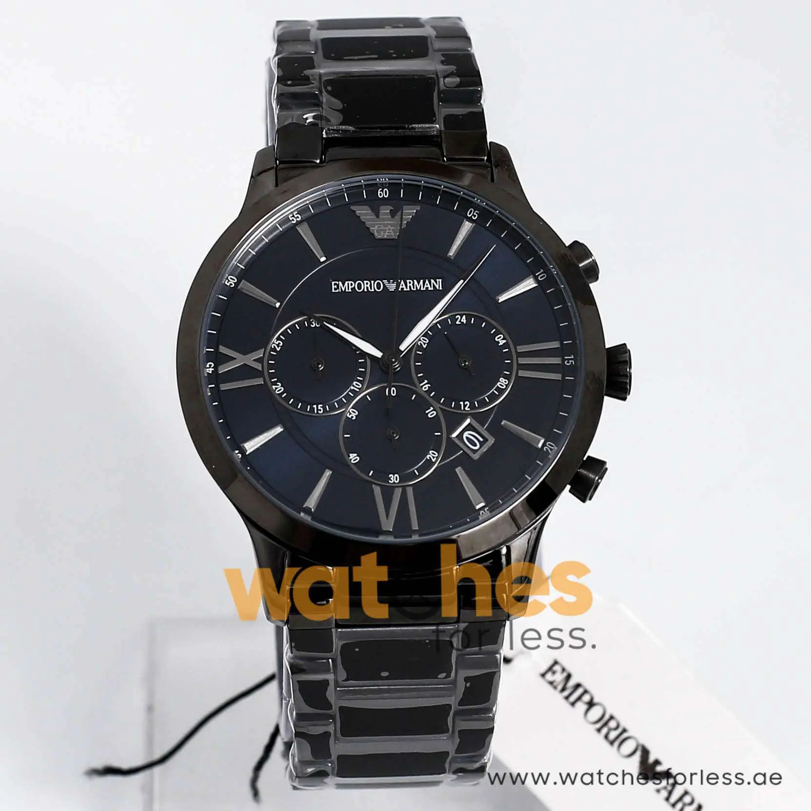Emporio Armani Men’s Quartz Stainless Steel Blue Dial 43mm Watch AR11348 UAE DUBAI AJMAN SHARJAH ABU DHABI RAS AL KHAIMA UMM UL QUWAIN ALAIN FUJAIRAH