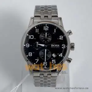 Hugo Boss Men’s Quartz Stainless Steel Black Dial 44mm Watch 1512446 UAE DUBAI AJMAN SHARJAH ABU DHABI RAS AL KHAIMA UMM UL QUWAIN ALAIN FUJAIRAH